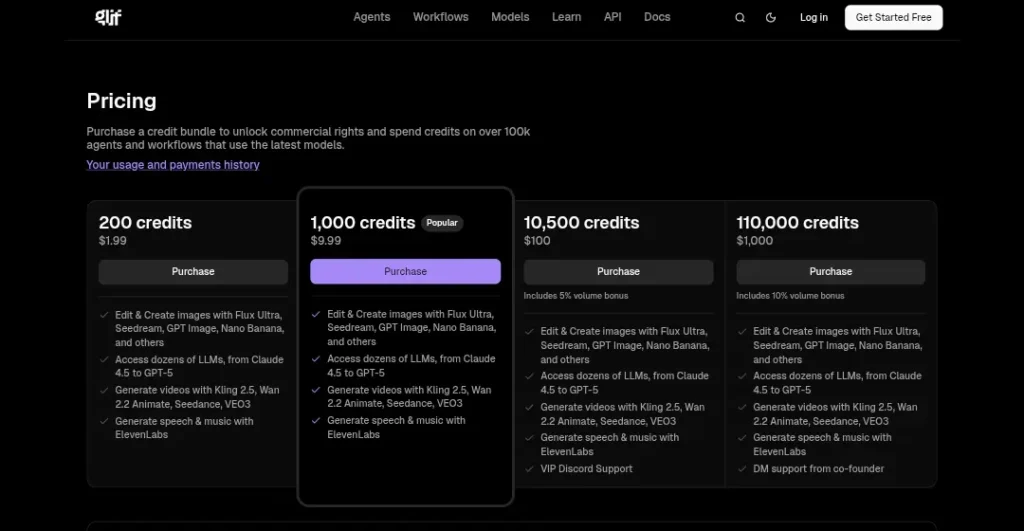 Glif AI Pricing Glif AI Pricing